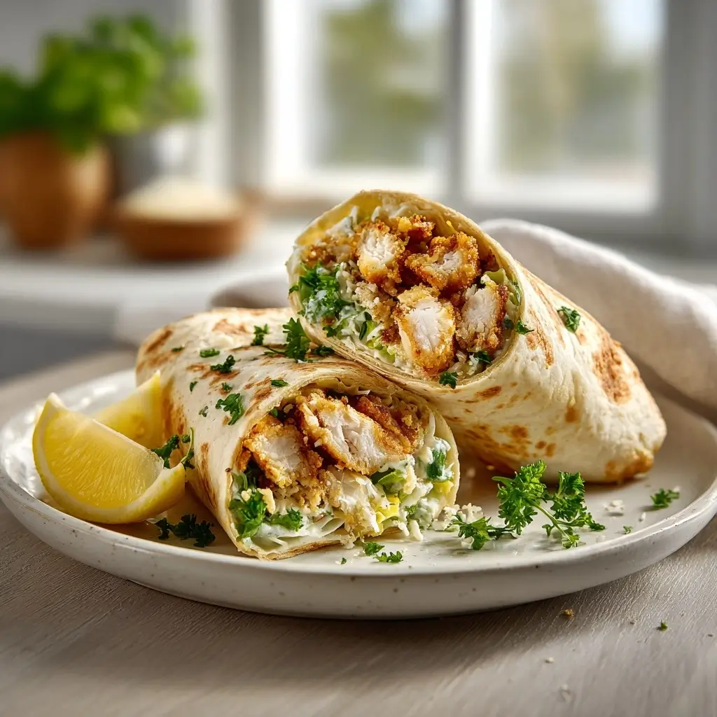 Crispy Chicken Caesar Wrap