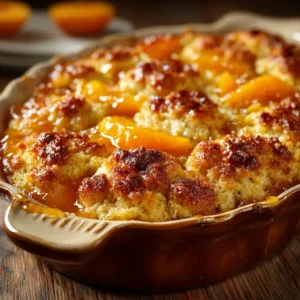 Easy Peach Cobbler With Canned Peaches
