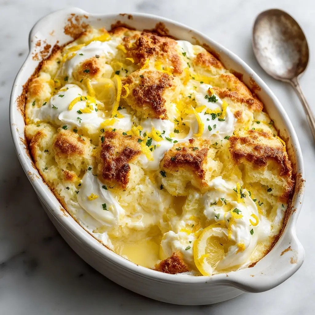 Lemon Cream Cheese Dump Cake