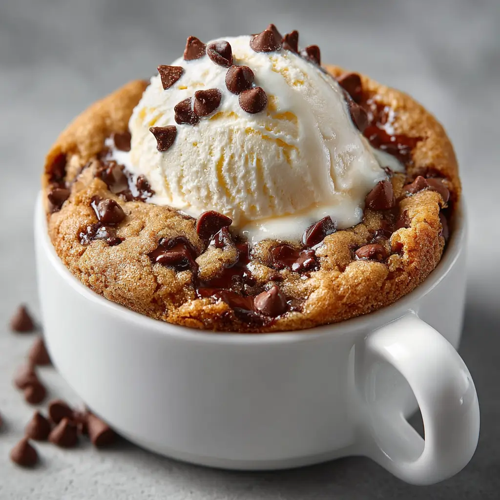 Microwave Chocolate Chip Mug Cookie Recipe