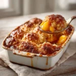 Old Fashioned Oven Baked Peach Cobbler