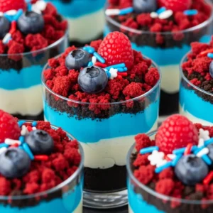Red, White And Blue Dirt Cups