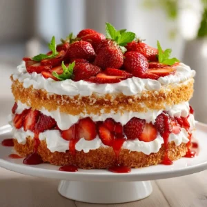 Strawberry Shortcake Cake