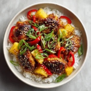 Sweet And Savory Pineapple Chicken And Rice