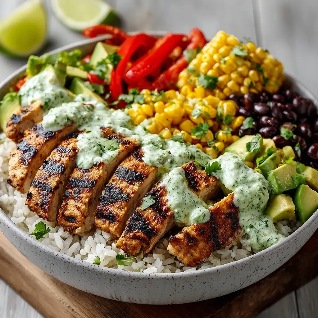 Zesty Cilantro Lime Chicken Bowls