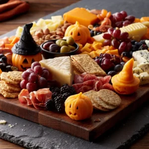 Boo Tiful Halloween Cheese Board: Witch Hat & Pumpkin Decoration Ideas