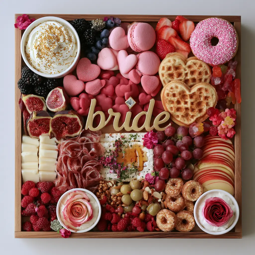 Bridal Shower Appetizers: Elegant Charcuterie Board For The Big Day