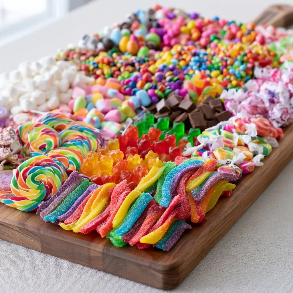 Candy Charcuterie Board: Sweet Snack Board For Kids' Birthday Parties