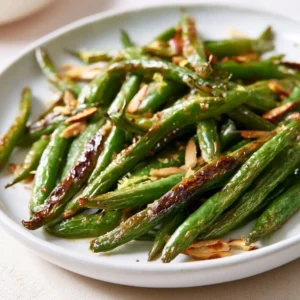 Crispy Oven Roasted Green Beans Recipe