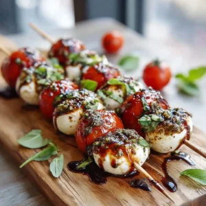 Easy Summer Appetizers: Caprese Skewer Board For Outdoor Parties