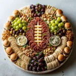 Football Charcuterie Board: Stadium Style Game Day Party Snacks