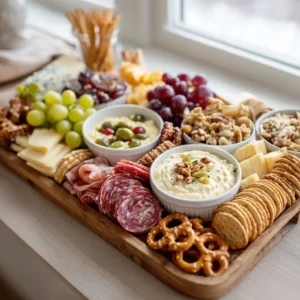 Game Day Charcuterie Board: Easy Football Party Snacks & Dips