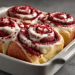 Heavenly Red Velvet Cinnamon Rolls