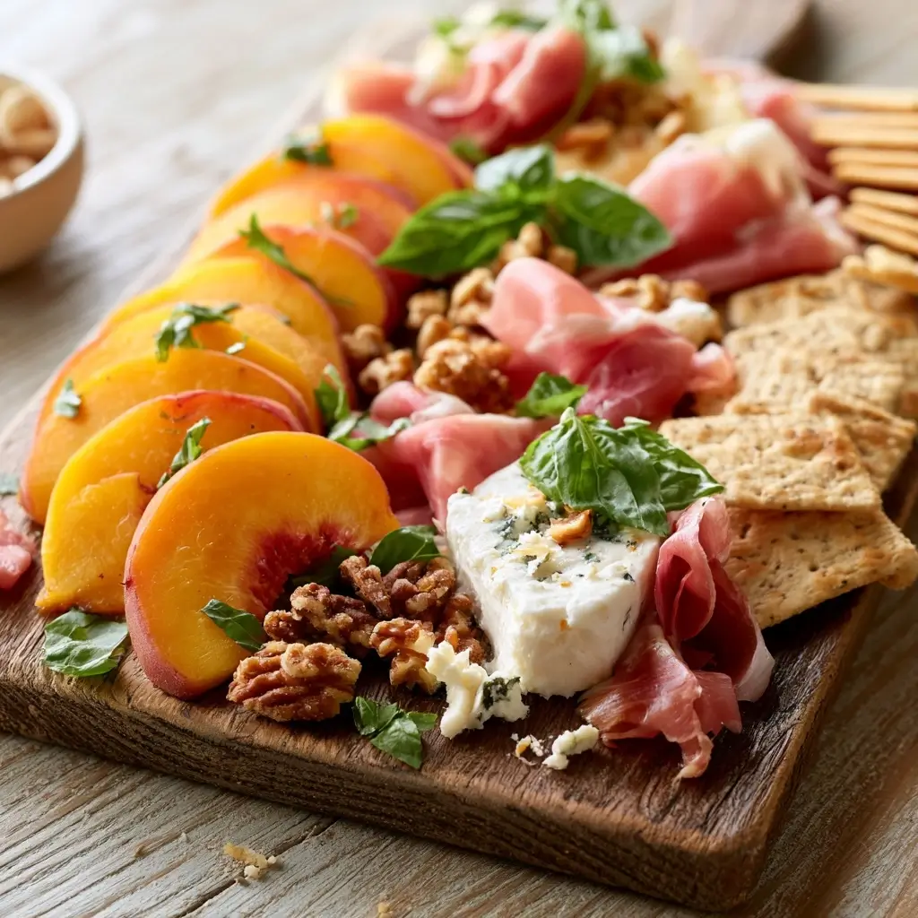 Peach & Prosciutto Summer Board: Easy Elegant Charcuterie For Warm Days