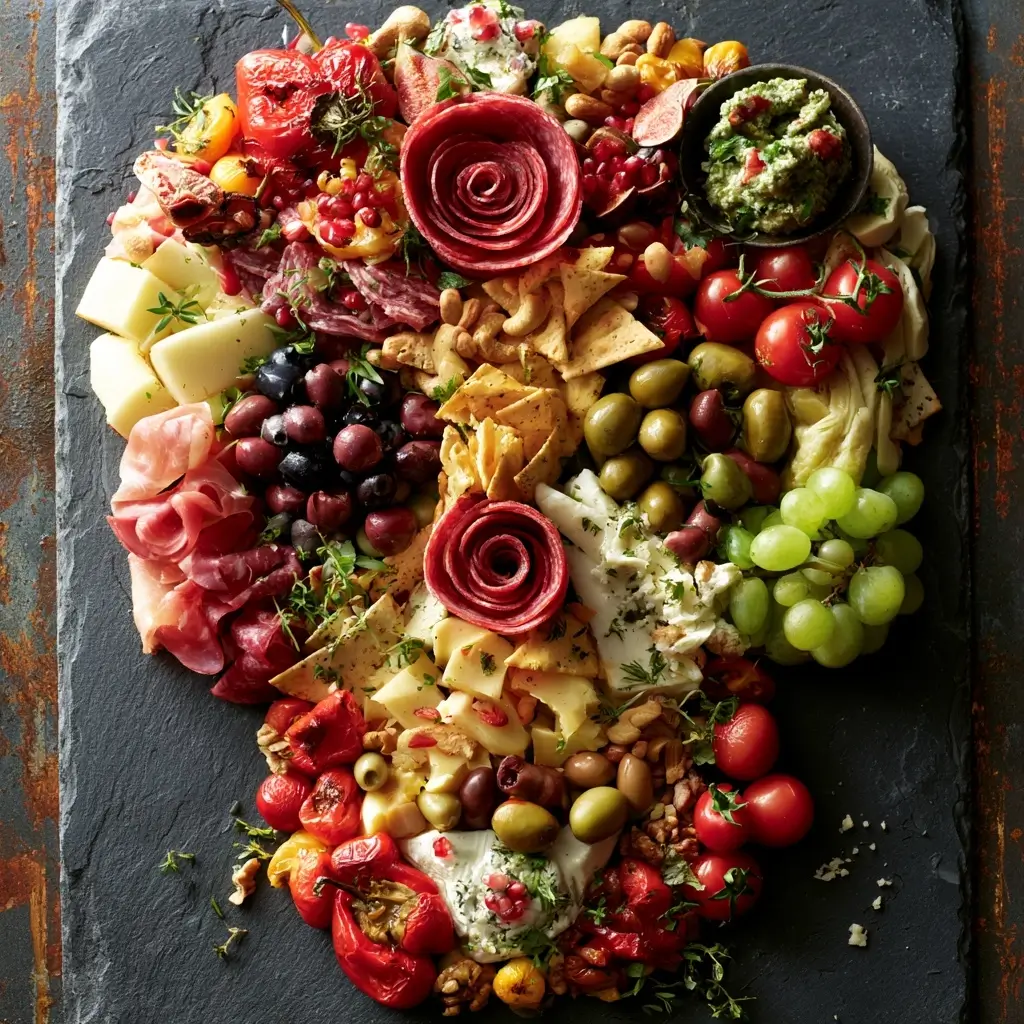 Skull Themed Antipasto Platter