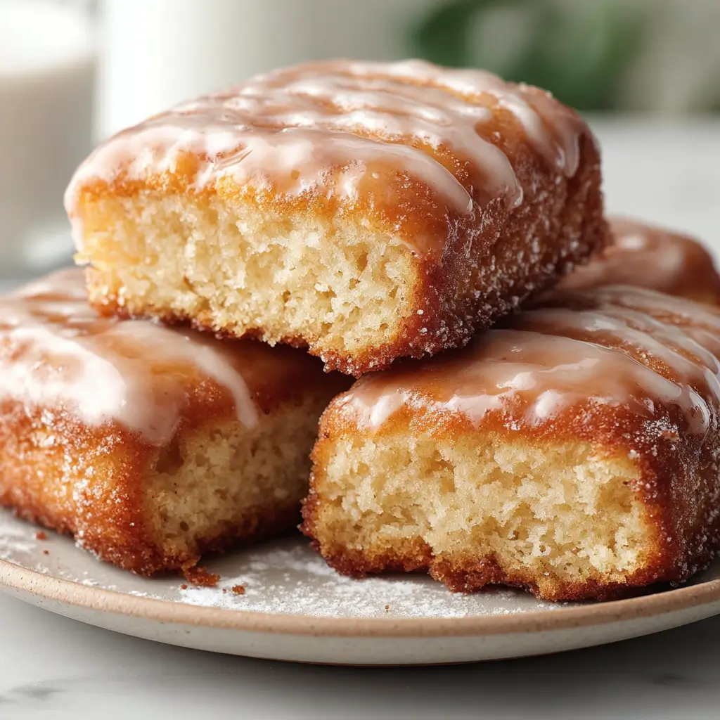 Soft Baked Maple Donut Bars