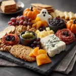 Spooky Halloween Charcuterie: Ghost & Pumpkin Shaped Appetizer Board