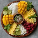 Tropical Summer Grazing Board: Mango, Pineapple & Coconut Party Platter