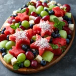 Watermelon Star Charcuterie Board: 4th Of July Fruit Tray Idea