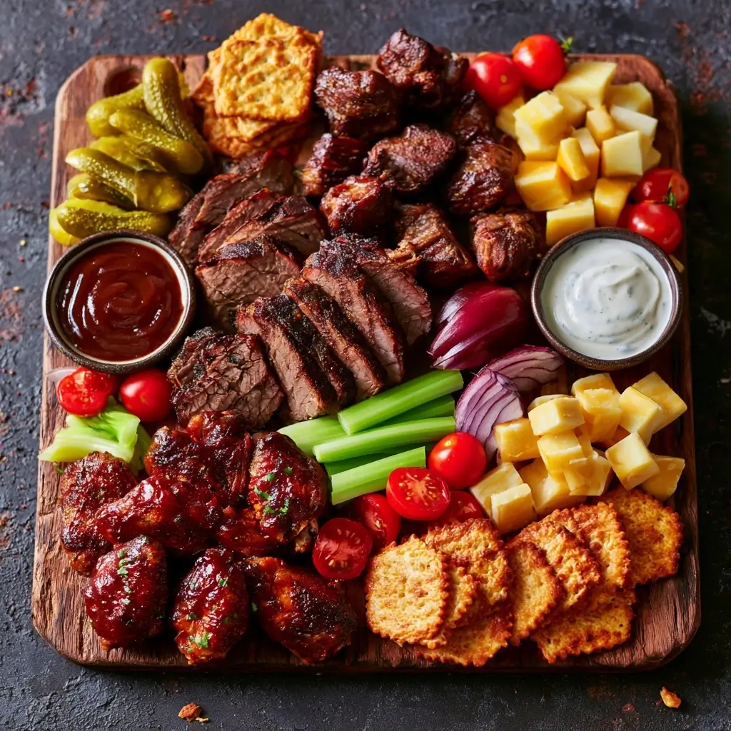 Bbq Charcuterie Board For Game Day Parties