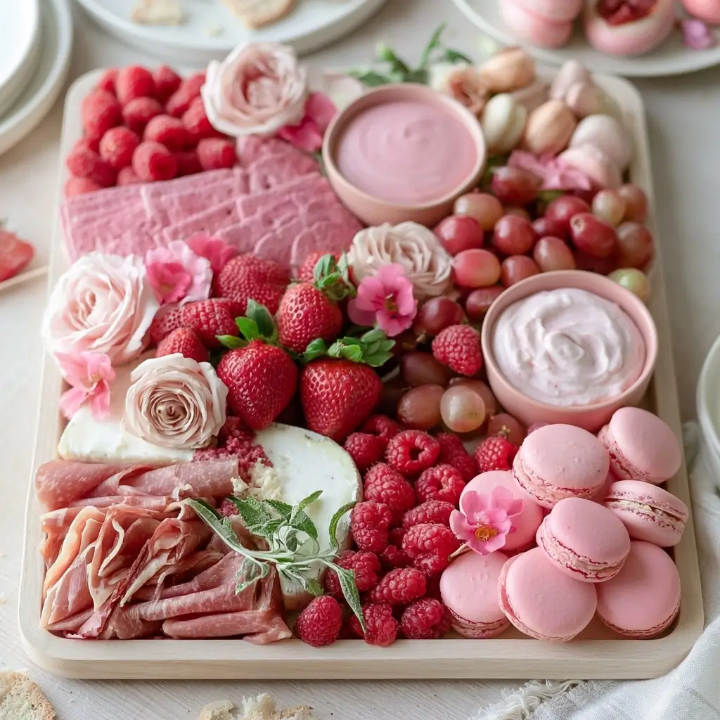 How To Style A Pink Charcuterie Board For Parties