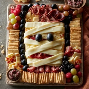 Mummy Shaped Charcuterie Board Idea