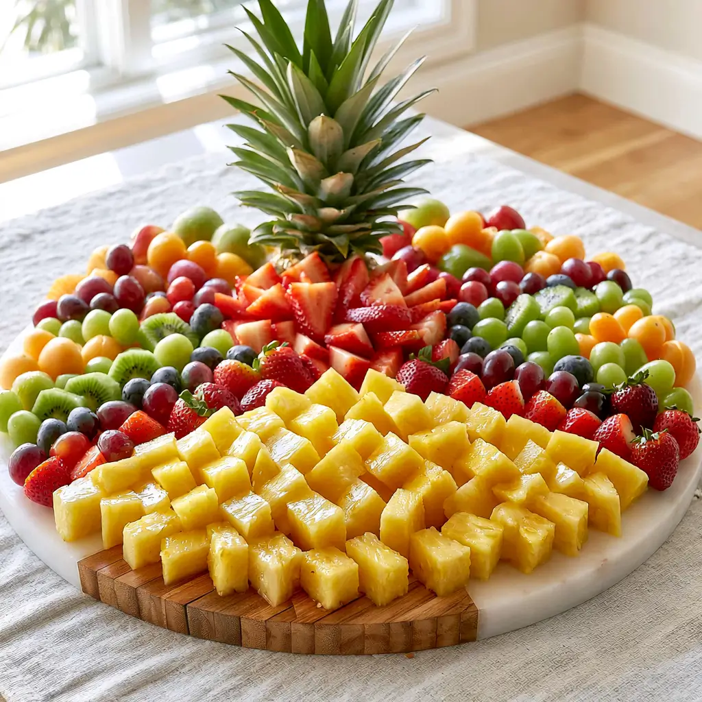 Summer Fruit Platter With Pineapple