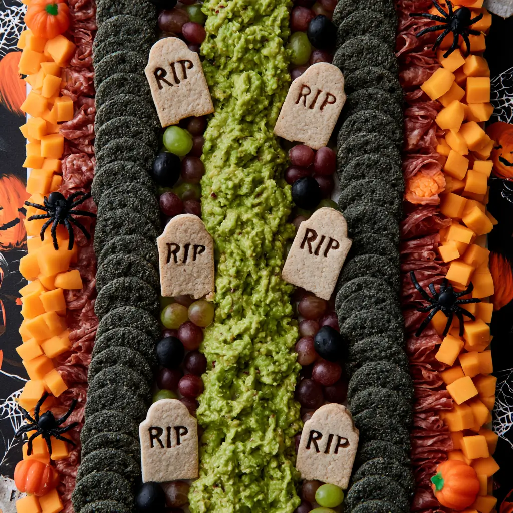 Graveyard Charcuterie Board For Halloween Night