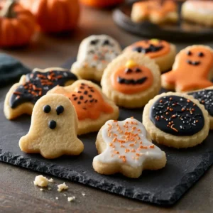Halloween Shortbread Cookies