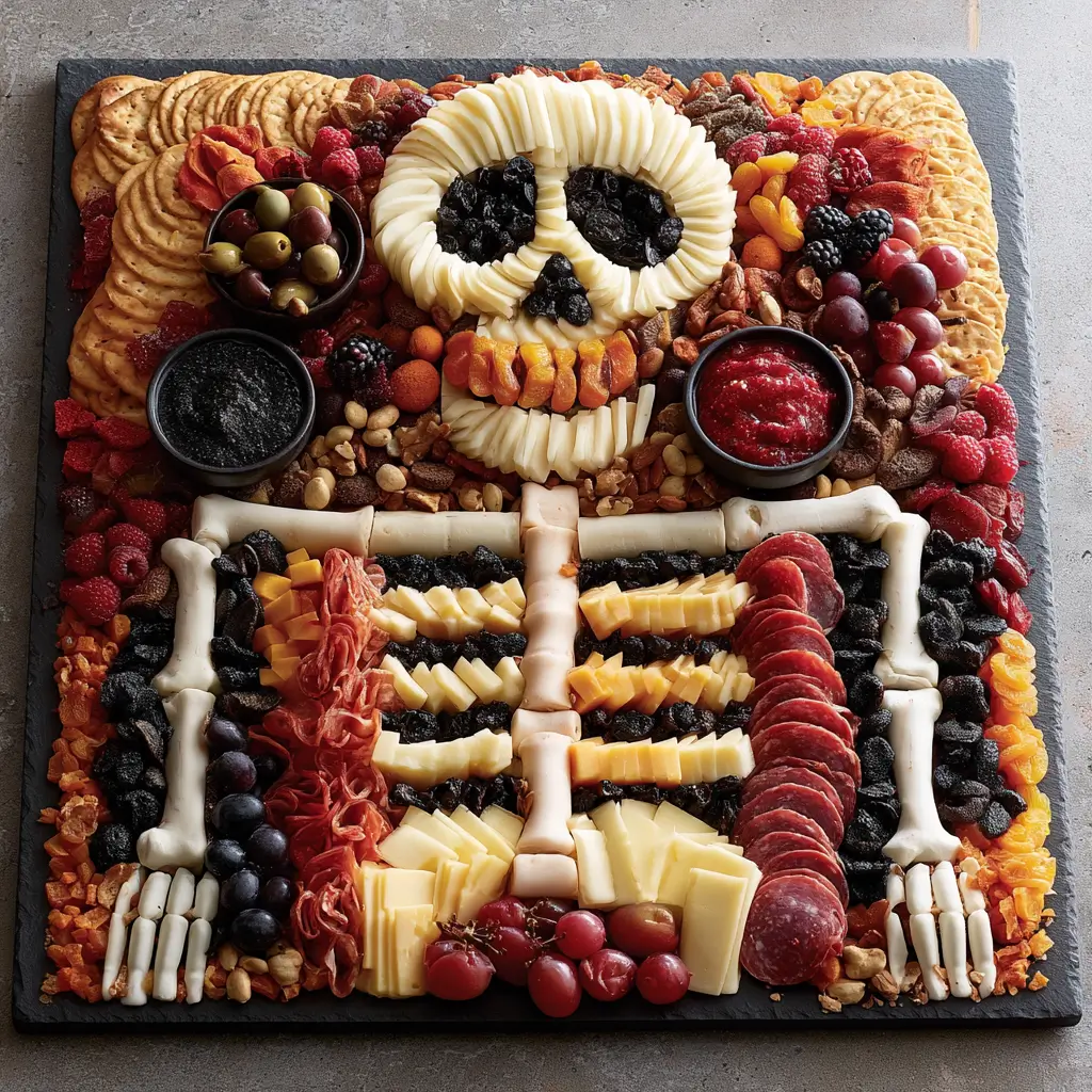 Halloween Skeleton Snack Board For Parties