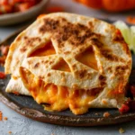Jack O Lantern Halloween Quesadilla Recipe