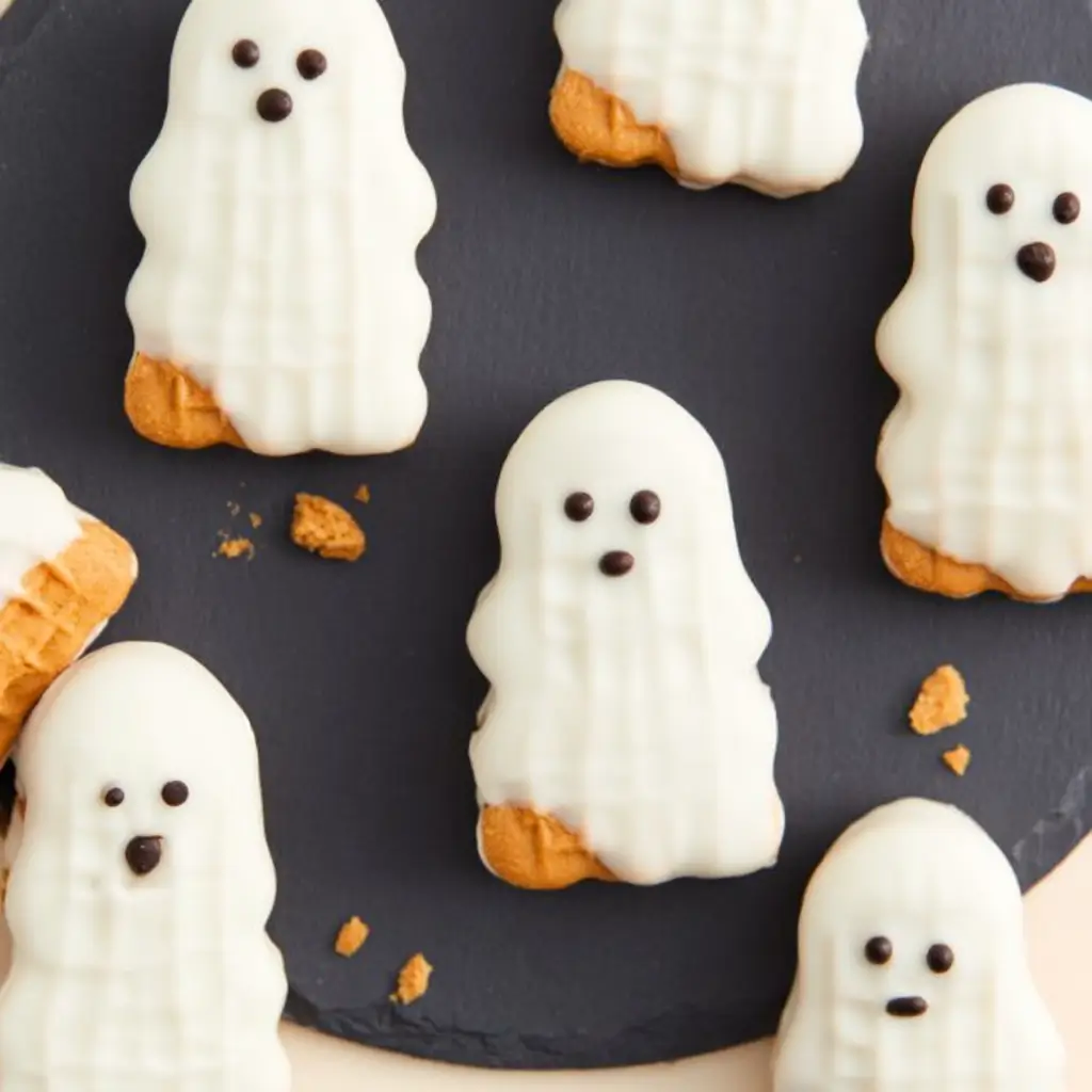 Spooky Nutter Butter Ghost Cookies