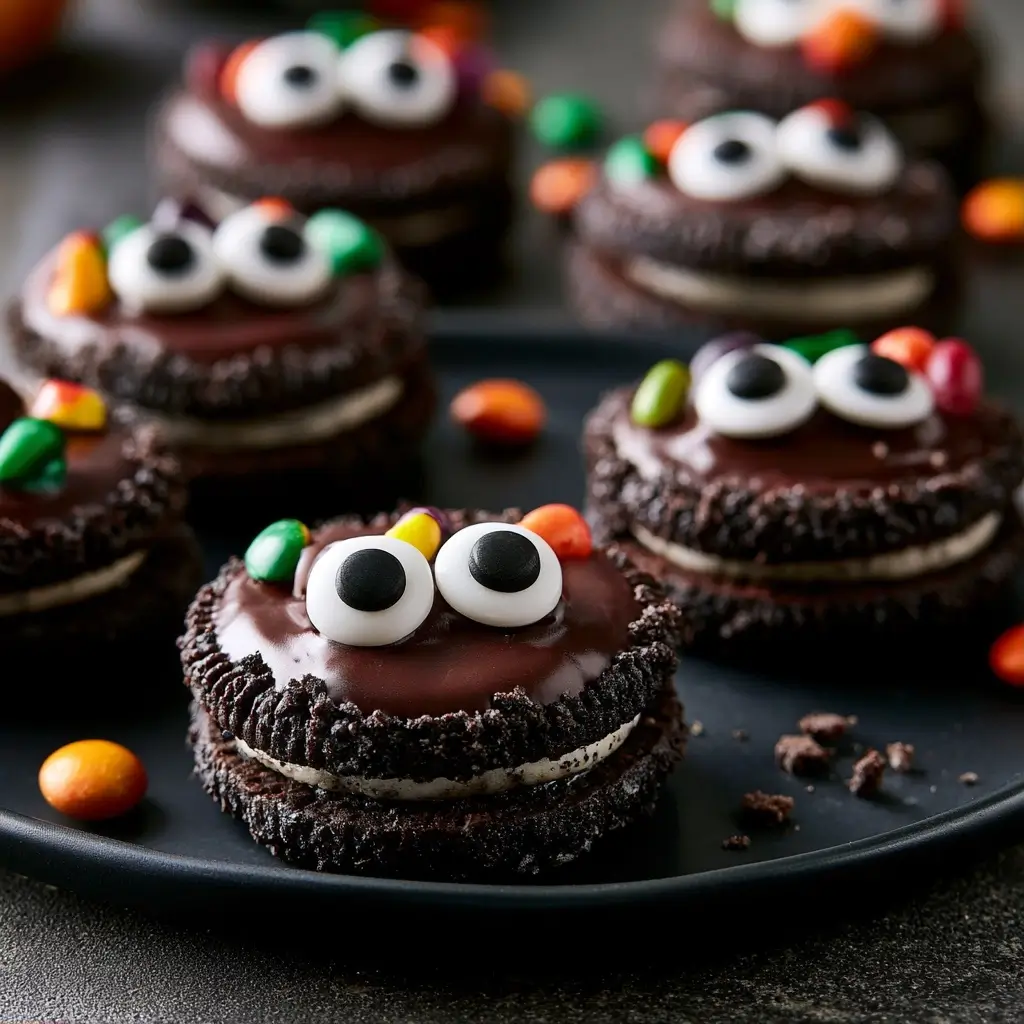 Spooky Oreo Cookies With Googly Eyes