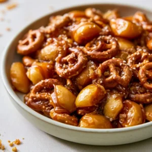Caramel Apple Pretzel Bites