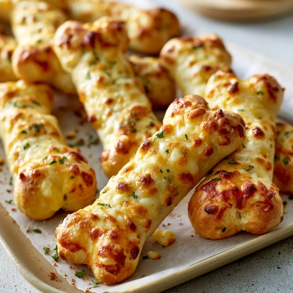 Cheesy Halloween Breadstick Bones