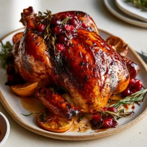Cranberry Maple Roast Chicken