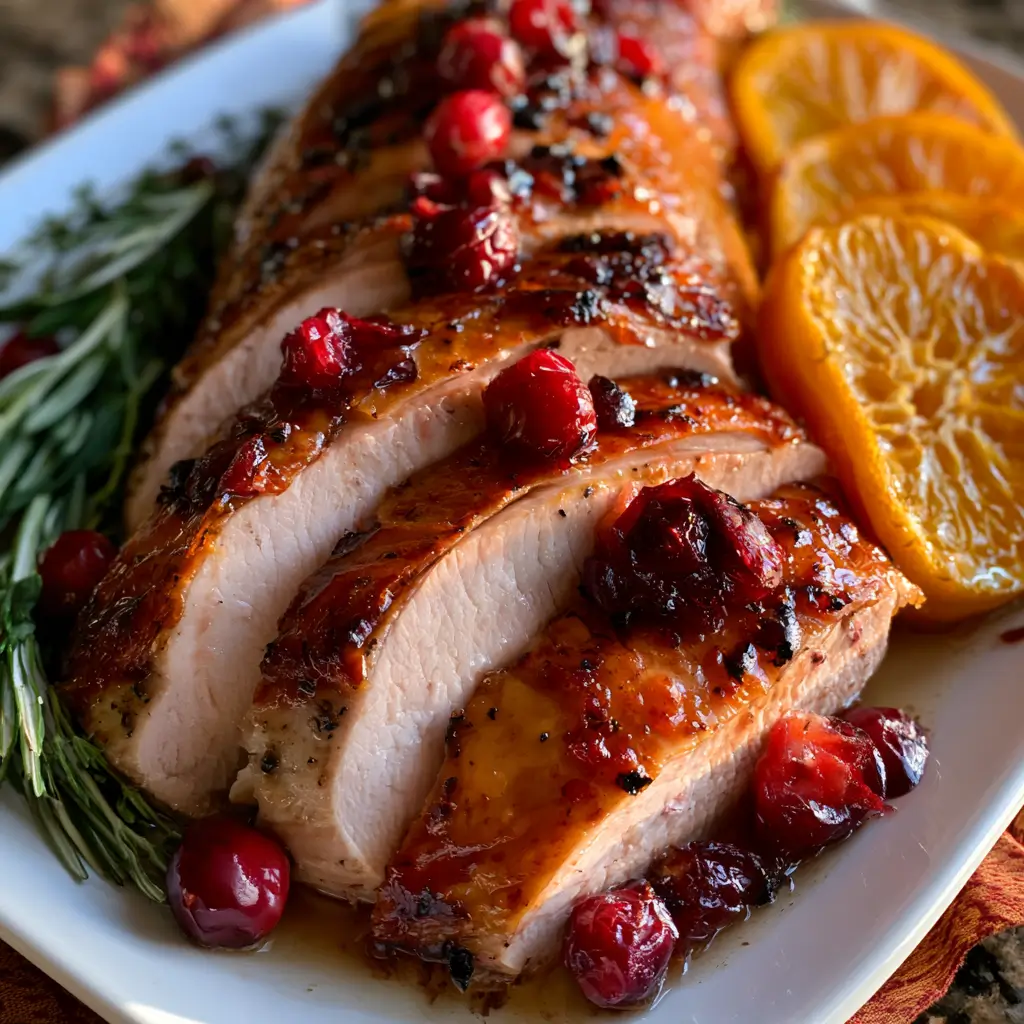 Cranberry Orange Glazed Turkey | Unique Thanksgiving Recipes