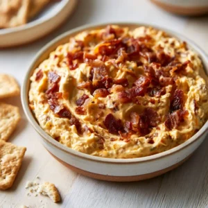 Creamy Bacon Cheddar Dip For Thanksgiving