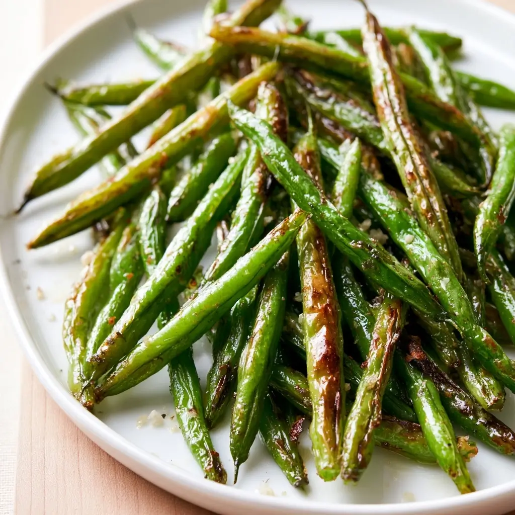 Crispy Oven Roasted Green Beans Recipe | Thanksgiving Side Dish