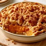 Crunchy Golden Pumpkin Pie Crisp With Cinnamon Streusel | Easy Fall Dessert