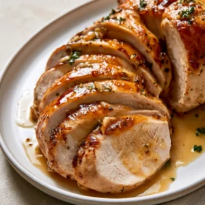 Garlic Butter Baked Turkey Breast