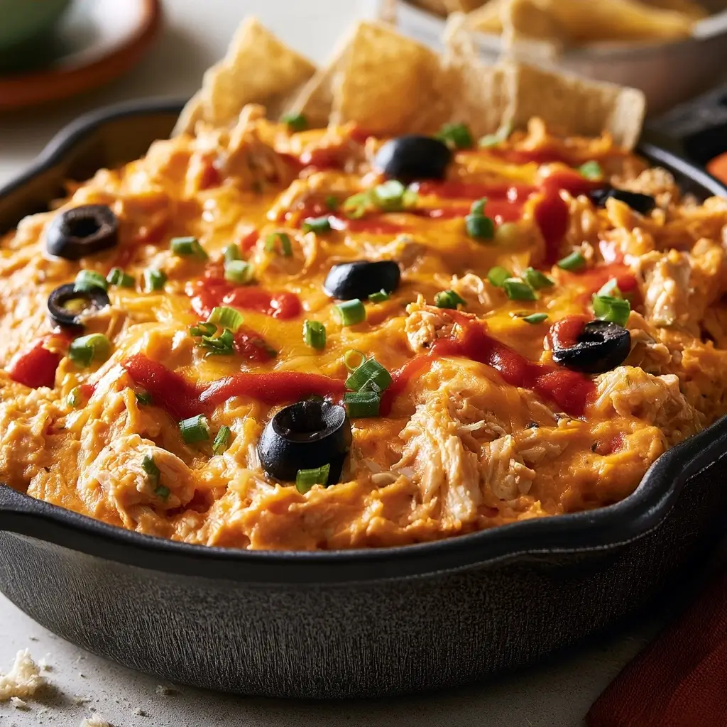Halloween Boo Ffalo Chicken Dip