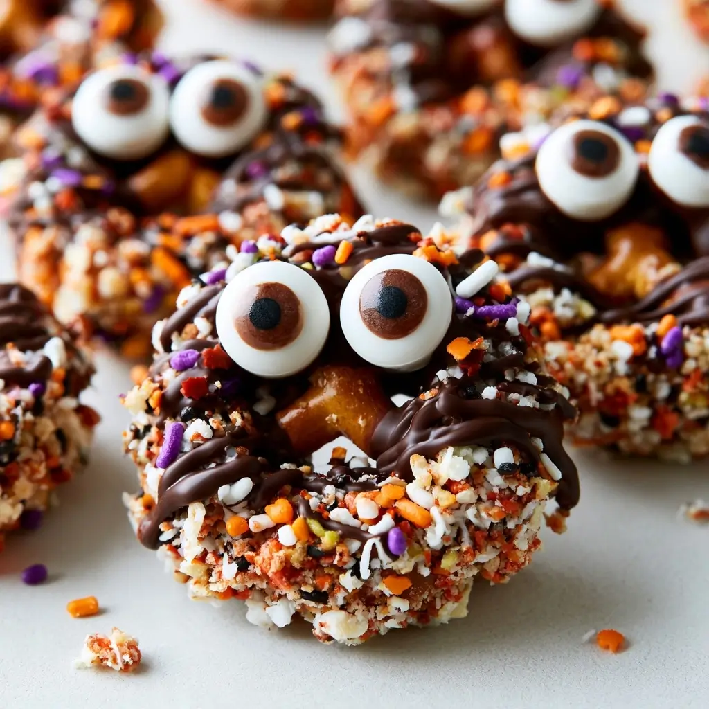 Halloween Pretzel Monster Eyeballs