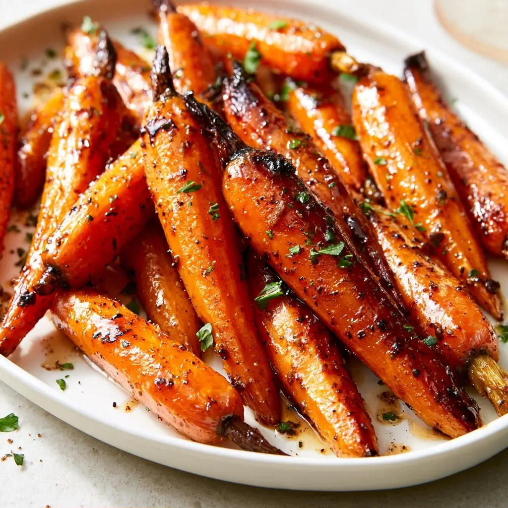 Honey Balsamic Roasted Carrots