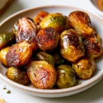 Maple Balsamic Roasted Brussels Sprouts | Thanksgiving Side Dishes