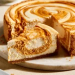 Pumpkin Swirl Gingersnap Cheesecake For Fall