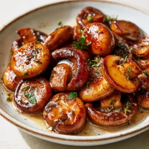Roasted Mushrooms In A Browned Butter Sauce | Thanksgiving Side Dish To Try