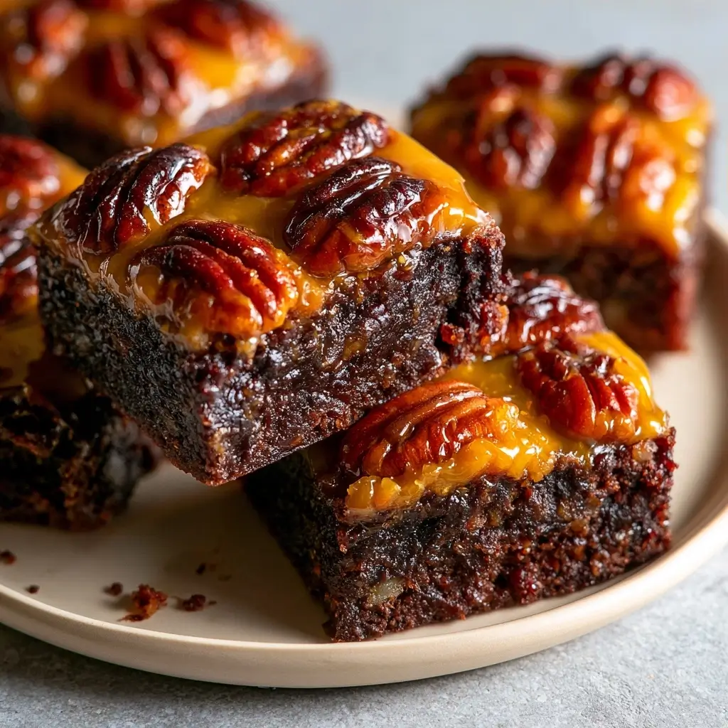 Simple & Easy Pecan Pie Brownies