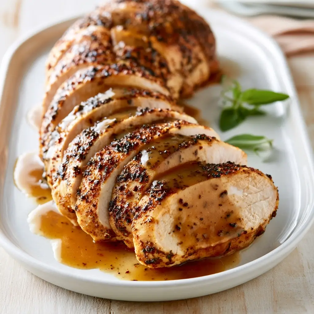 Spiced Rubbed Turkey Tenderloin With Gravy Recipe | Thanksgiving Turkey Tenderloin