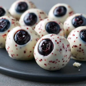 Spooky Blueberry Eyeballs